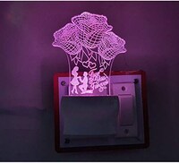 Picture of Hridaan Colour Changing Rose 3d Illusion Led Night Lamp