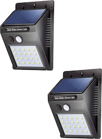 Hridaan Wireless Security Motion Sensor Night Light, Black, Pack of 2