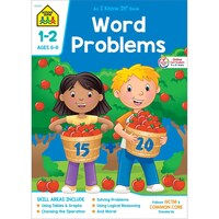 School Zone: Word Problems, Grade 1-2, 6-8 Years