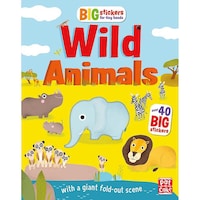 Big Stickers For Tiny Hands: Wild Animals