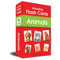 Amazing Flash Cards Animals, 55 Cards