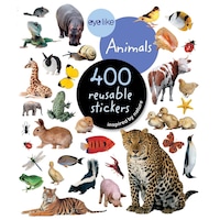Eye Like Animals Reusable Stickers, 400 Stickers