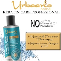 Urbaano Herbal Keratin Shampoo and Onion Hair Oil, Combo