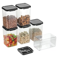 Picture of 2Mech Durable Airtight Square Plastic Container, Set of 6