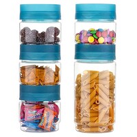 Picture of 2Mech Plastic Airtight Unbreakable Round Container, 350ml, 650ml, 850ml, Set of 9