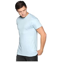 Klizzer Luxury Men's Solid T-Shirt with Short Sleeves and Crew Neck