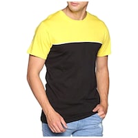 Klizzer Luxury Men's Crew Neck Dual Tone T-Shirt with Short Sleeves