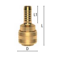 Ludecke Solid Brass Quick Coupling