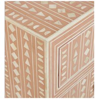 Picture of Lake City Arts Bone Inlay Chest of 4 Drawers Tribal Design