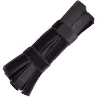 Rag & Sak Reusable Fastening Cable Straps Strips, Black, 7 Inch