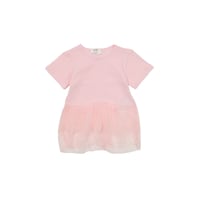 Trendyol Pink Tulle Detailed Girl Knitted T-Shirt