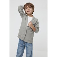 Trendyol Grey Jacquard Boy Knitwear Cardigan