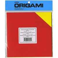 Aitoh Double-Sided Origami Paper, Assorted Colors, 7"x 7", 36 Sheets