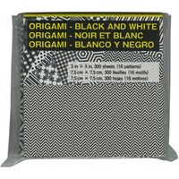 Aitoh Origami Paper, Black & White, 300 Sheets, 3"x 3"