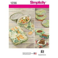 Simplicity Patterns Casserole Carriers Gifting Baskets & Bowl Covers, 8 Piece