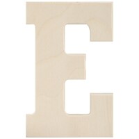 Picture of Baltic Birch University Font Letters & Numbers, Letter E, 5.25 in