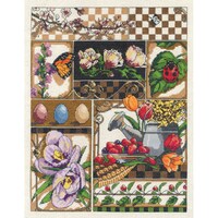 Picture of Janlynn Counted Cross Stitch Kit, 11"X14", Spring Montage