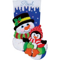 Picture of Design Works Snowman and Penguin Stocking