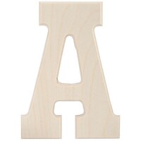 Picture of Baltic Birch University Font Letters & Numbers, Letter A, 5.25 in