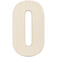 Picture of Baltic Birch University Font Letters & Numbers, Letter O, 5.25 in
