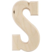 Picture of Baltic Birch University Font Letters & Numbers, Letter S, 5 in