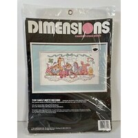 Picture of Dimensions Counted Cross Stitch 16"X9", Toy Shelf Birth Record
