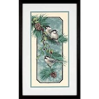 Picture of Dimensions Gold Petite Counted Cross Stitch Kit, 5"X7", Chickadees In Spring