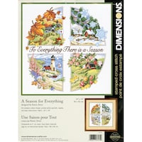 Picture of Dimensions Stamped Cross Stitch Kit, 14"X14", A Season For Everything