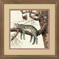 Picture of Dimensions Counted Cross Stitch Kit, 11"X11", Too Pooped