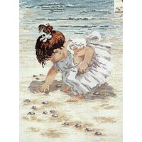 Picture of Janlynn Counted Cross Stitch Kit, 12"X16", Collecting Shells