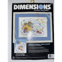 Picture of Dimensions Counted Cross Stitch Kit, 14"X10", Twinkle Twinkle Birth Record