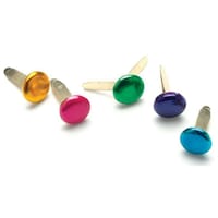 Picture of Painted Metal Paper Fasteners, 7mm , Round, Pack of 50
