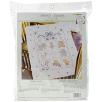 Picture of Babies Are Precious Crib Cover Stamped Cross Stitch Kit, 34"X43"
