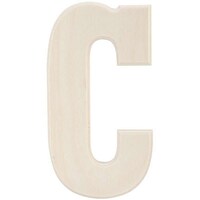 Baltic Birch University Font Letters & Numbers, Letter C, 5.25 in