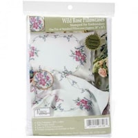 Picture of Tobin Stamped For Embroidery Pillowcase Pair 20"X30"-Wild Rose