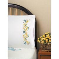 Picture of Tobin Stamped For Embroidery Pillowcase Pair 20"X30"-Butterfly Branch
