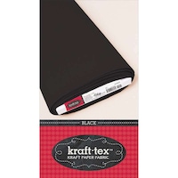 Kraft - Tex Kraft Paper Fabric, Black, 19 in X 10yd