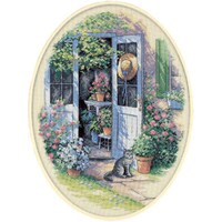 Picture of Dimensions Counted Cross Stitch Kit, 12"X16", Door
