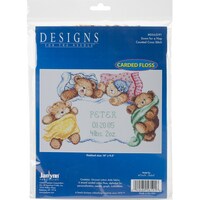 Picture of Janlynn Counted Cross Stitch Kit, 14"X9.5", Down For A Nap Sampler