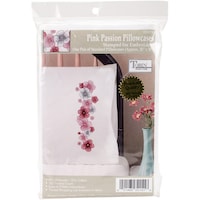 Picture of Tobin Stamped For Embroidery Pillowcase Pair 20"X30"-Pink Passion -