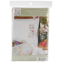 Picture of Tobin Stamped For Embroidery Pillowcase Pair 20"X30"-Gloriosa