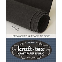 Kraft-Tex Prewashed Roll Vintage Collection, Black, 18.5"X28.5"