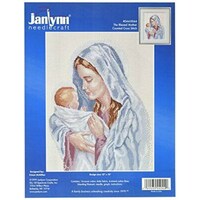 Picture of Janlynn Counted Cross Stitch Kit, 12"X15", The Blessed Mother