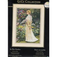 Picture of Dimensions Gold Collection Counted Cross Stitch Kit, 11"X16", In Her Garden
