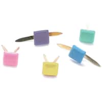 Picture of Mini Painted Metal Paper Fasteners, Square - Pastel, Pack of 100