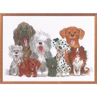 Picture of Janlynn Suzy'S Zoo Counted Cross Stitch Kit, 15"X10", Dogs Of Duckport