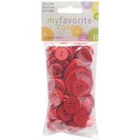 Blumenthal My Favorite Colors Value Buttons, Red