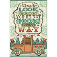 Picture of Dont Look Back Counted Cross Stitch Kit, 8 x 12in, 14 Count