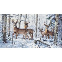 Picture of Gold Collection Counted Cross Stitch Kit, 18"X10", Woodland Winter