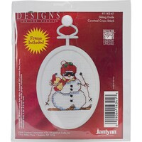 Picture of Janlynn Mini Counted Cross Stitch Kit, 2.75", Skiing Dude